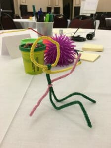 Table toys used at an innovation session