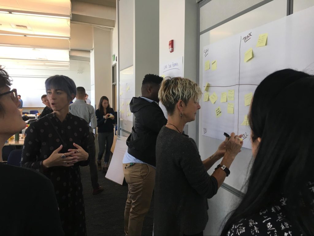 Armed with the tools from their workshop, the team is exploring more diverse perspectives through a human-centered lens.