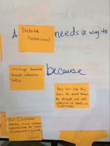 Part of the training involves learning to not only focus on the needs of customers but on why those needs exist.