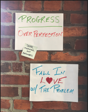 When your goal is progress, you can move forward a little bit every day.