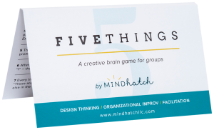 Five Things by Mindhatch Improv Card Game